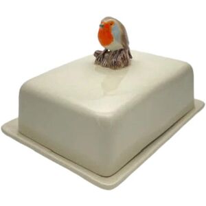 Robin Butter Dish With Lid By Quail Ceramics British Bird Pottery Kitchenware Robin Butter Dish With Lid By Quail Ceramics British Bird Pottery Kitchenware