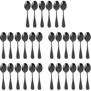 Black Teaspoons Teaspoons, Stainless Steel Cake Spoons, Scoop For Ice7329 Black Teaspoons Teaspoons, Stainless Steel Cake Spoons, Scoop For Ice7329