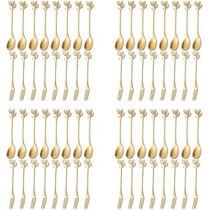80pcs Dessert Spoon And Fork Set Cake Fork Coffee Spoon Fruit Fork1427 80pcs Dessert Spoon And Fork Set Cake Fork Coffee Spoon Fruit Fork1427