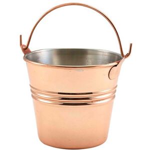 Genware Copper Plated Serving Bucket Presenting Fries Sides Cutlery 10cm Dia Pack Of 12 Genware Copper Plated Serving Bucket Presenting Fries Sides Cutlery 10cm Dia Pack Of 12
