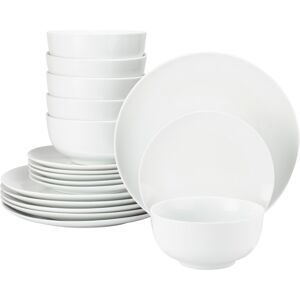 Waterside Fine China 18pc Vermont Super White Dinner Set Waterside Fine China 18pc Vermont Super White Dinner Set