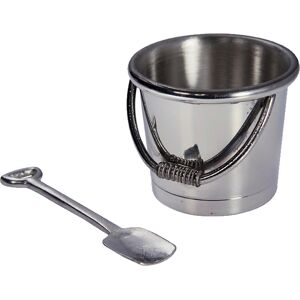 I Luv Ltd Pewter Child'S Egg Cup, Spoon Beach Bucket And Spade Perfect For Engraving I Luv Ltd Pewter Child'S Egg Cup, Spoon Beach Bucket And Spade Perfect For Engraving