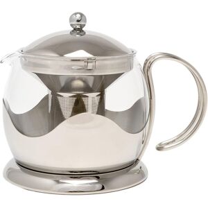 La Cafetière Teapot Glass Loose Leaf Teapot With Infuser, 1 L, Silver, 13.5 X La Cafetière Teapot Glass Loose Leaf Teapot With Infuser, 1 L, Silver, 13.5 X