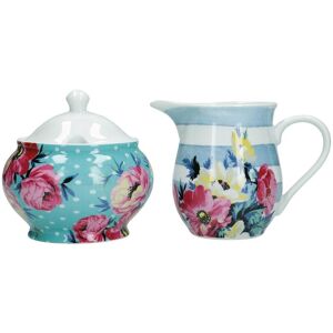 Mikasa Clovelly Porcelain Sugar Bowl & Creamer Set Mikasa Clovelly Porcelain Sugar Bowl & Creamer Set
