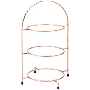 Utopia Copper 3 Tier Cake Plate Stand For Hotel Cafe Restaurants 17" (43cm) Pack Of 1 Utopia Copper 3 Tier Cake Plate Stand For Hotel Cafe Restaurants 17" (43cm) Pack Of 1