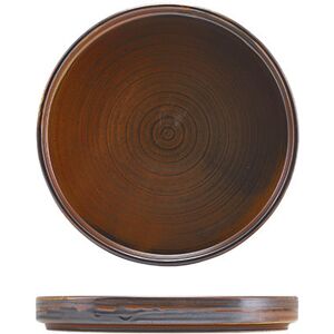 Genware Terra Porcelain Rustic Copper Low Presentation Plate For Hotels 18cm Pack Of 6 Genware Terra Porcelain Rustic Copper Low Presentation Plate For Hotels 18cm Pack Of 6