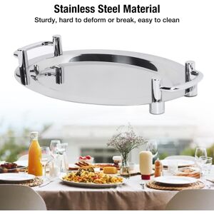 (Length 39cm)Stainless Steel Buffet Plate Bright Mirror Finish Serving Tray❀ (Length 39cm)Stainless Steel Buffet Plate Bright Mirror Finish Serving Tray❀