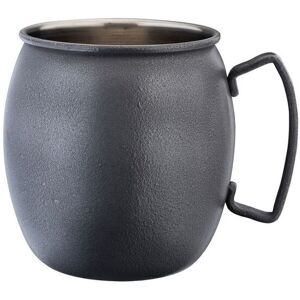Utopia Matt Pewter Effect Mug With Handle For Coffee Cocktails 17oz (48cl) Pack Of 6 Utopia Matt Pewter Effect Mug With Handle For Coffee Cocktails 17oz (48cl) Pack Of 6