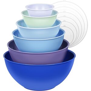 Greentainer Plastic Mixing Bowls With Lids Set 12 Piece Colorful Mixing Bowl Set For Kitche Greentainer Plastic Mixing Bowls With Lids Set 12 Piece Colorful Mixing Bowl Set For Kitche