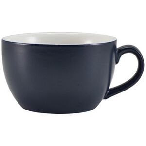 Genware Porcelain Matt Blue Bowl Shaped Cup For Hotels 25cl/ 8.75oz Pack Of 6 Genware Porcelain Matt Blue Bowl Shaped Cup For Hotels 25cl/ 8.75oz Pack Of 6
