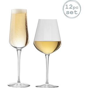Bormioli Rocco 12 Piece Inalto Uno Small Stemware Set Wine Goblet Glasses Clear Bormioli Rocco 12 Piece Inalto Uno Small Stemware Set Wine Goblet Glasses Clear