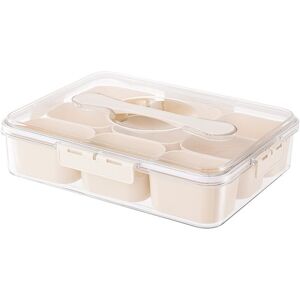 9 Compartments Divided Serving Tray With Lid Portable Snack Box Kitchen5313 9 Compartments Divided Serving Tray With Lid Portable Snack Box Kitchen5313