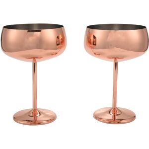 Sodial 3x(Copper Coupe Champagne Glasses Set Of 2 Stainless Steel Vintage Martini2601 Sodial 3x(Copper Coupe Champagne Glasses Set Of 2 Stainless Steel Vintage Martini2601