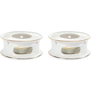 2x Teapot Warmer, Ceramic Tea Warmer With Tealight Holder, Teapot Heater8570 2x Teapot Warmer, Ceramic Tea Warmer With Tealight Holder, Teapot Heater8570