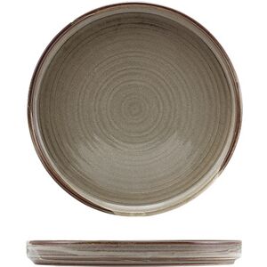 Genware Terra Porcelain Grey Low Presentation Plate For Hotel Restaurant 21cm Pack Of 6 Genware Terra Porcelain Grey Low Presentation Plate For Hotel Restaurant 21cm Pack Of 6