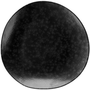 Utopia Nero Porcelain Matte Black Serving Plate 12" Metallic Finish - Pack Of 6 Utopia Nero Porcelain Matte Black Serving Plate 12" Metallic Finish - Pack Of 6