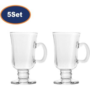 Anilar Irish Coffee Glasses Mugs 230ml Hot Choco Latte Drinks Cocktails Footed 10pcs Anilar Irish Coffee Glasses Mugs 230ml Hot Choco Latte Drinks Cocktails Footed 10pcs
