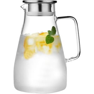 Sodial 2x(Glass Carafe, Water Carafe With Lid, Heat Borosilicate Carafe,7868 Sodial 2x(Glass Carafe, Water Carafe With Lid, Heat Borosilicate Carafe,7868