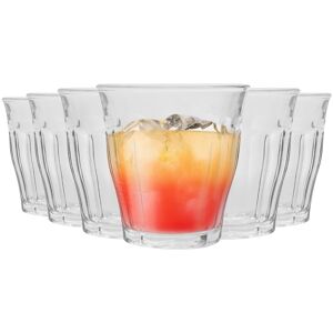 Duralex Picardie Glass Juice Water Tumblers Glasses Set Clear 250ml X12 Duralex Picardie Glass Juice Water Tumblers Glasses Set Clear 250ml X12