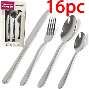 Prima 16pc Quality Cutlery Set Stainless Steel Tableware Dining And Forks Spoon New Prima 16pc Quality Cutlery Set Stainless Steel Tableware Dining And Forks Spoon New