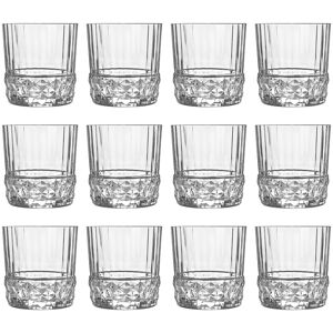 Bormioli Rocco 12x America '20s Whisky Glasses Vintage Art Deco Scotch Whiskey Tumblers 370ml Bormioli Rocco 12x America '20s Whisky Glasses Vintage Art Deco Scotch Whiskey Tumblers 370ml