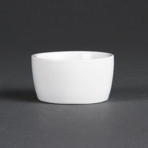 Olympia Whiteware Reusable Porcelain Butter Dishes 62.5mm (12 Pack) - Mini Sauc Olympia Whiteware Reusable Porcelain Butter Dishes 62.5mm (12 Pack) - Mini Sauc