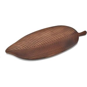 Guowall Acacia Wood Serving Tray, Decorative Leaf Design Tray Platter, Wooden S Guowall Acacia Wood Serving Tray, Decorative Leaf Design Tray Platter, Wooden S