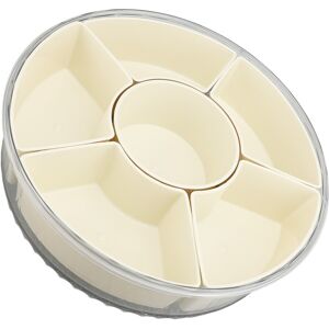 Divided Serving Tray With Lid Pp Pet Sealed Rotatable Clear Snack Spinner Food Divided Serving Tray With Lid Pp Pet Sealed Rotatable Clear Snack Spinner Food