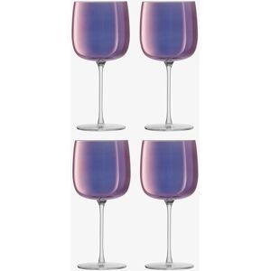 Lsa International Aurora 450ml Wine Glass Set Of 4 Violet Lsa International Aurora 450ml Wine Glass Set Of 4 Violet
