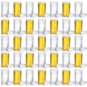 Sodial 3x(36 Pieces 1 Oz Clear Cowboy Glasses Cowboy Boot Shot Glasses Plastic2890 Sodial 3x(36 Pieces 1 Oz Clear Cowboy Glasses Cowboy Boot Shot Glasses Plastic2890