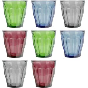 Duralex Multicolour 250ml Picardie Glass Tumbler Set Water Whisky Duralex Multicolour 250ml Picardie Glass Tumbler Set Water Whisky