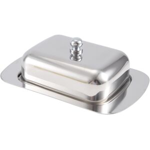 3x(Luxious Stainless Steel Butter Dish Box Container Shiny Cheese Server4953 3x(Luxious Stainless Steel Butter Dish Box Container Shiny Cheese Server4953