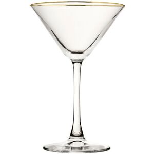 Utopia Enoteca Clear Martini Glass Gold Rim Glassware 7.5oz (22cl) *handwash Pack Of 6 Utopia Enoteca Clear Martini Glass Gold Rim Glassware 7.5oz (22cl) *handwash Pack Of 6