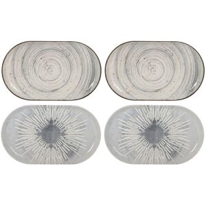 La Mediterranea Nordic Vortex + Ivar Relief Stoneware Oval 25x15cm Dessert Dinner Tapas Dishes La Mediterranea Nordic Vortex + Ivar Relief Stoneware Oval 25x15cm Dessert Dinner Tapas Dishes