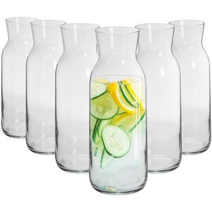 Argon Tableware 6x Brocca Glass Carafes Decanter Jugs For Water Wine Iced Tea 1.2 Litre Clear Argon Tableware 6x Brocca Glass Carafes Decanter Jugs For Water Wine Iced Tea 1.2 Litre Clear