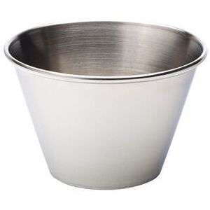 Utopia Ramekin Condiment Sauce Pots Dip Bowls 4oz (11cl) Stainless Steel Pack Of 24 Utopia Ramekin Condiment Sauce Pots Dip Bowls 4oz (11cl) Stainless Steel Pack Of 24