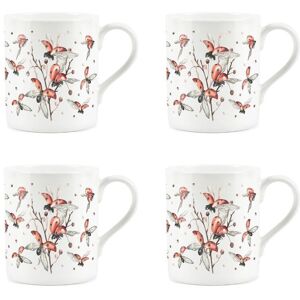 Purely Home Ladybird Mugs Set - Red & Black Spots - Small Bone China Cup Set Of 4 Gift Purely Home Ladybird Mugs Set - Red & Black Spots - Small Bone China Cup Set Of 4 Gift