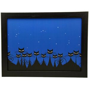 Fabulous Felines Midnight Cats Cat Design Lap Tray Cushioned Bean Bag Padded Dinner Table Trays Fabulous Felines Midnight Cats Cat Design Lap Tray Cushioned Bean Bag Padded Dinner Table Trays