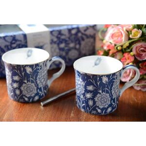 V&a Set Of 2 William Morris - Wild Tulip Fine Bone China Mugs, 230 Ml 8 Fl Oz V&a Set Of 2 William Morris - Wild Tulip Fine Bone China Mugs, 230 Ml 8 Fl Oz