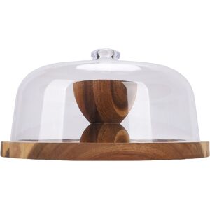 Wooden Cake Stand Dessert Tray Round Clear Glass Top For Display Wooden Cake Stand Dessert Tray Round Clear Glass Top For Display