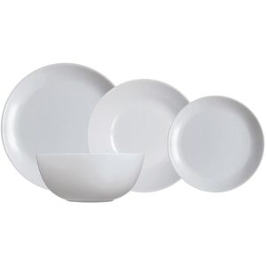 Arcoroc Luminarc Grey Dinner Set 19-Piece Opal Glass Diwali Granit Plates Bowls Serving Arcoroc Luminarc Grey Dinner Set 19-Piece Opal Glass Diwali Granit Plates Bowls Serving