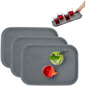 Relaxdays Serving Non-Slip Grey Gastro Tray Restaurants Rectangular Café 45x35cm Plastic Relaxdays Serving Non-Slip Grey Gastro Tray Restaurants Rectangular Café 45x35cm Plastic