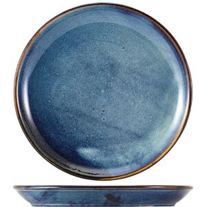 Genware Terra Porcelain Aqua Blue Coupe Plate For Dining And Serving 30.5cm Pack Of 6 Genware Terra Porcelain Aqua Blue Coupe Plate For Dining And Serving 30.5cm Pack Of 6