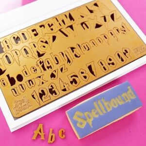 Sweet Stamp Medium Spellbound Letter & Number Embossing Set Sweet Stamp Medium Spellbound Letter & Number Embossing Set