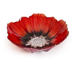 Mats Jonasson Maleras Mats Jonasson Målerås Poppy Bowl Large - Red/black - H 7.5cm X D 25cm Mats Jonasson Maleras Mats Jonasson Målerås Poppy Bowl Large - Red/black - H 7.5cm X D 25cm
