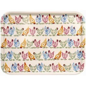 Emma Bridgewater - Polka Chickens Easter Rectangular Wooden Birch Tray 430x330mm Emma Bridgewater - Polka Chickens Easter Rectangular Wooden Birch Tray 430x330mm