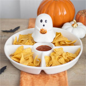 Something Different - Ghost Chip & Dip Snack Dish - white - ceramic - Snack dish Something Different - Ghost Chip & Dip Snack Dish - white - ceramic - Snack dish