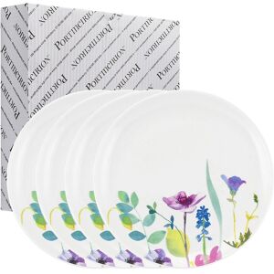 Portmeirion Water Garden Set Of 4 Coupe Dinner Plates 27.5cm Floral Portmeirion Water Garden Set Of 4 Coupe Dinner Plates 27.5cm Floral