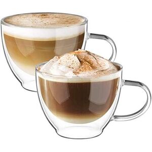 Ecooe 2x350ml Double Walled Coffee Glasses Mugs Cappuccino Latte Macchiato Glas Ecooe 2x350ml Double Walled Coffee Glasses Mugs Cappuccino Latte Macchiato Glas