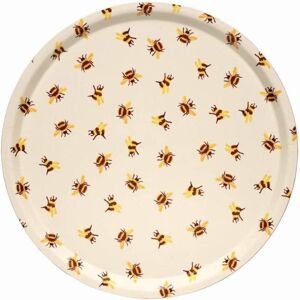 Emma Bridgewater Bumblebee Round Tray 38cm, Birch, Decorative Serving Tray Emma Bridgewater Bumblebee Round Tray 38cm, Birch, Decorative Serving Tray